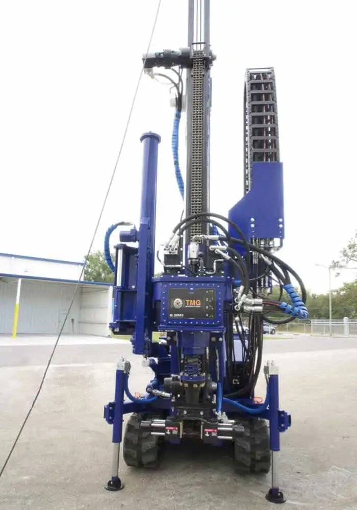 Our STR-138, comes with wireline winch, rotary core drilling head and spt autohammer