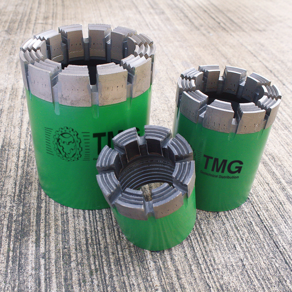 Standard core drill bits for geotechnical industry
