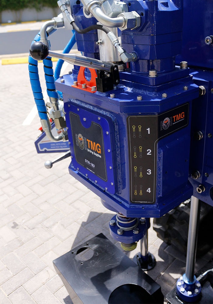 4-speed rotary drill head for any drill rig