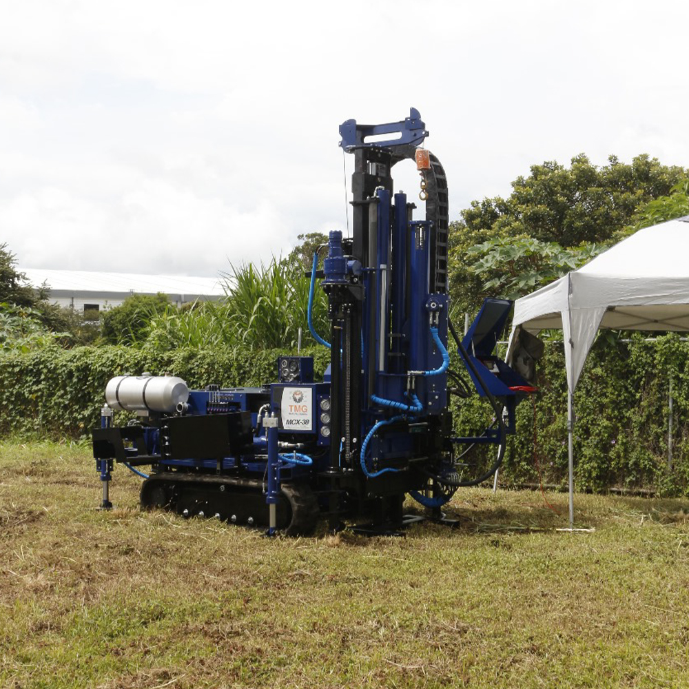 Featured picture of our MCX-38 Rotary Drill Mast and SPT Autohammer mini Drill Rig