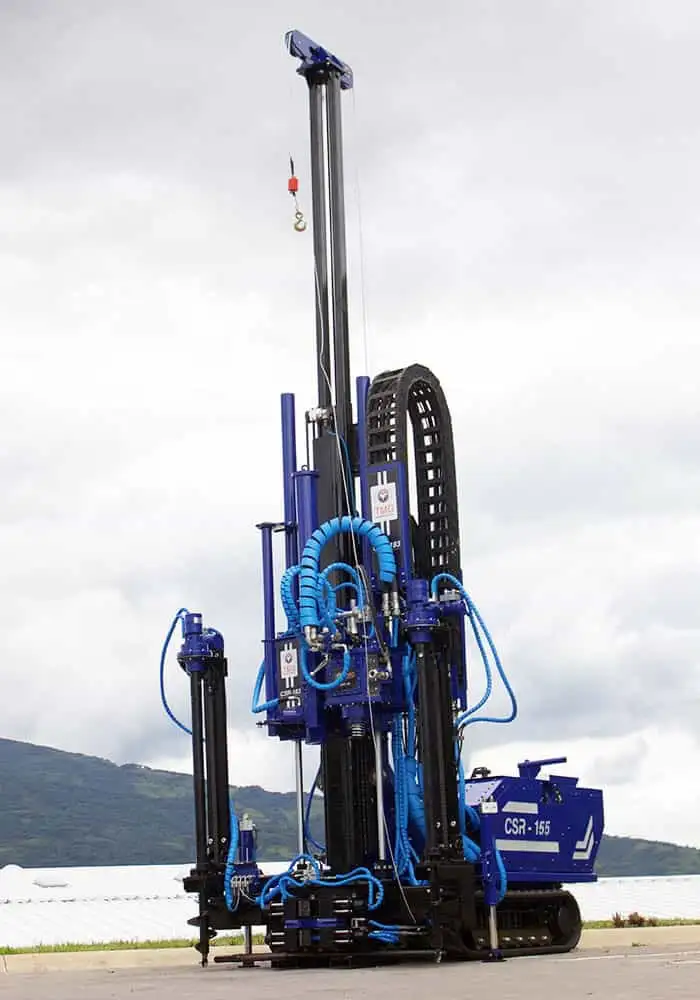 SPT soil test, CPT soil investigation, wireline coring and rotary drilling track mounted drill rig, CSR-155
