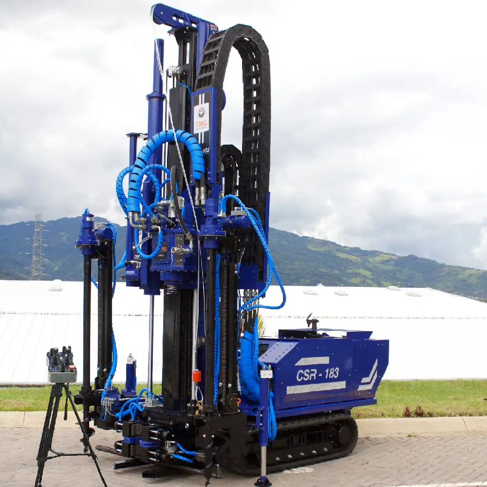 SPT soil test, CPT soil investigation, wireline coring and rotary drilling track mounted drill rig, CSR-174