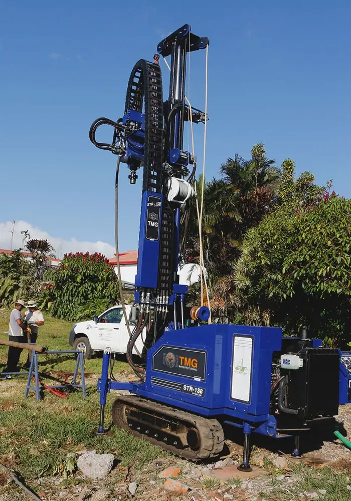 The STR-138 for SPT soil sampling, wireline core drilling and rotary drilling.