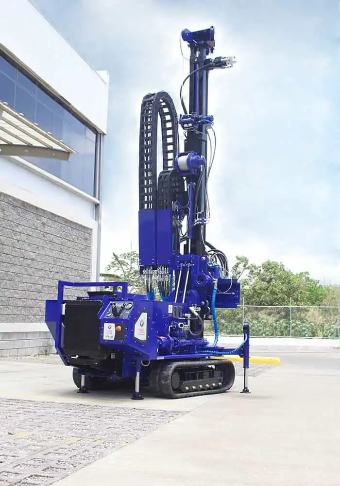 Our drilling rig for SPT, wireline coring and rotary drilling, the STR-174.