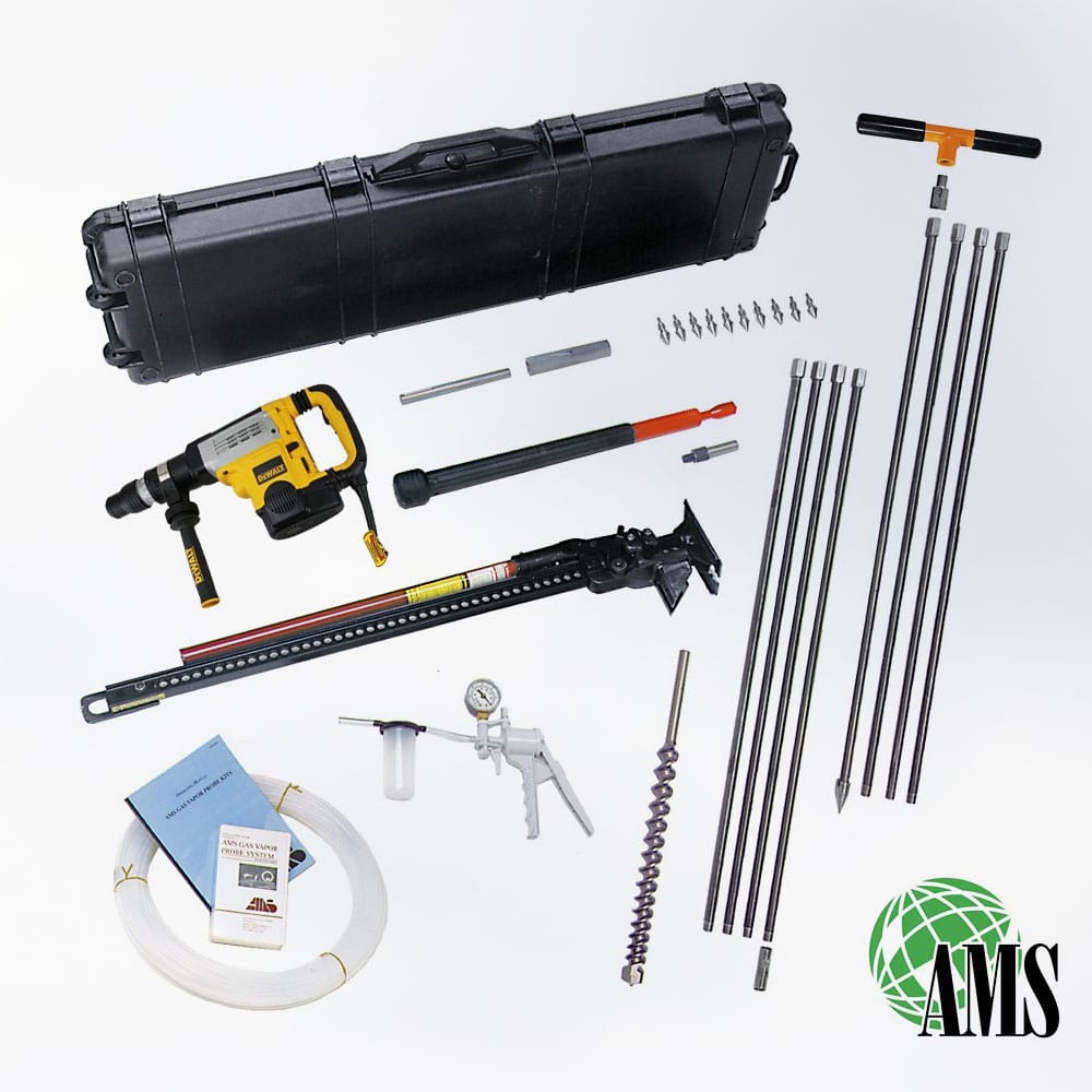 Gas Vapor Probe Kit with Dedicated Tips and Dewalt D25600K Roto Hammer Drill
